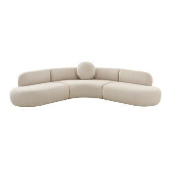 Sarah Beige Linen Sectional