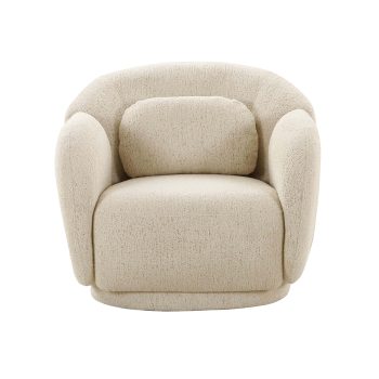 Linda Cream Boucle Accent Chair