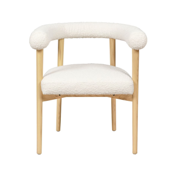 Ashley Cream Performance Boucle Dining Chair
