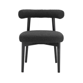 Ashley Black Performance Boucle Side Chair