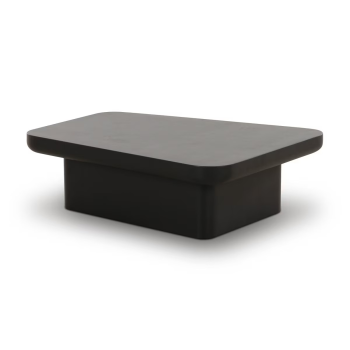 Ruth Black Coffee Table 38.6"