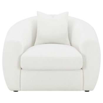 Mariana Faux Sheepskin Upholstered Accent Chair Natural