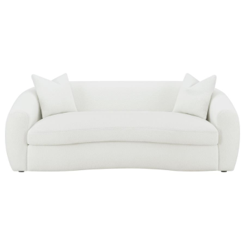 Mariana Faux Sheepskin Upholstered Sofa Natural