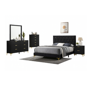 Dall Set 5-piece Queen Bedroom Black