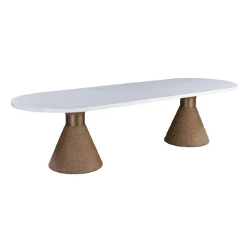 Roshy 120" Rope Oval Dining Table