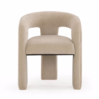 Taupe Performance Chenille Dining Chair