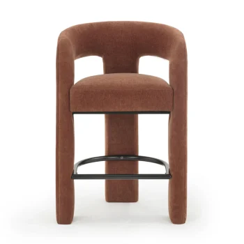 Maryory Brown Performance Chenille Stool