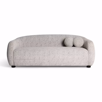 Yuly Black and White Woven Fabric Sofa