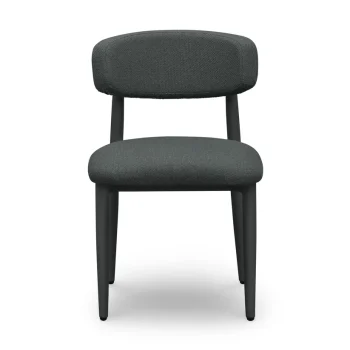Anitta Textured Outdoor / Indoor  Black Dining Side Chair