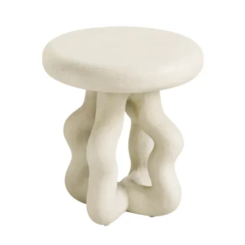 Maggie Cream Textured Side Table