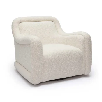 Charl Boucle Swivel Chair