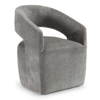 Modern Grey Fabric Dining Chair