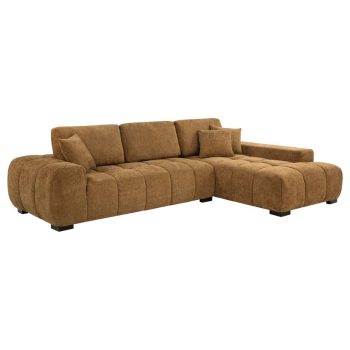 Olivia Sectional Chaise Sofa Amber