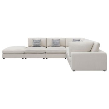 Selene 6-piece Upholstered Modular Sectional Sofa Beige
