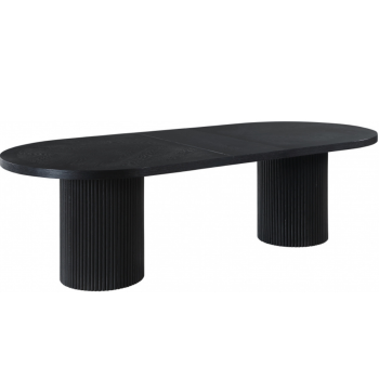 Celinda 90"  Oak Wood Extendable Dining Table