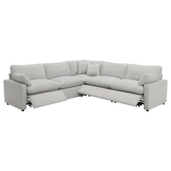 Camy 5-piece Modular Power Reclining Sectional Grey