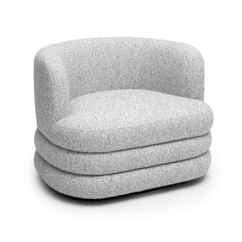 Asor Heavy Boucle Swivel Hotel Lounge Chair