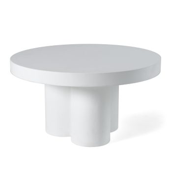 Modern White Concrete Coffee Table