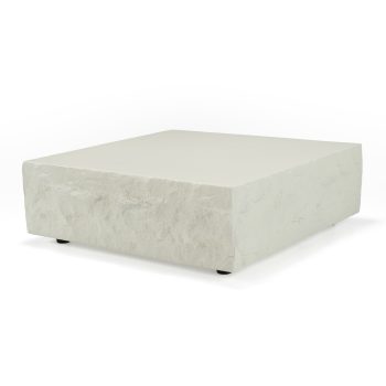Modern Off-White Square Coffee Table