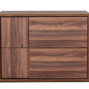 Kasus - Italian Modern Walnut Nightstand