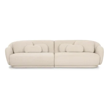 Linda 115" Cream Boucle Modular Sofa