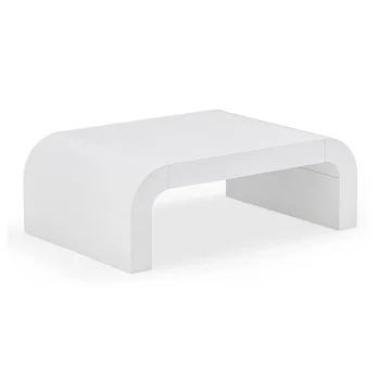 Tommy 46" Arched Coffee Table White