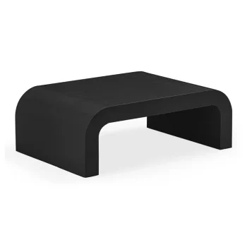 Tommy 46" Arched Coffee Table Black