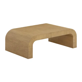 Tommy 46" Arched Coffee Table Natural