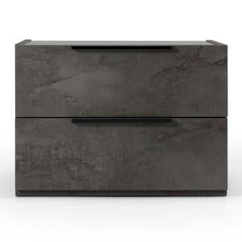 Ferry- Modern Volcano Oxide Grey Nightstand