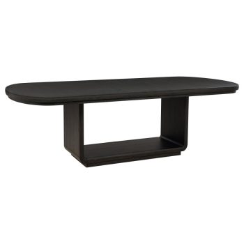 Leany 78-inch Extension Dining Room Table Burnished Black
