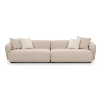 Dylvie 118" Cream Performance Boucle Sofa