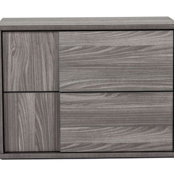 Kasus - Italian Modern Elm Grey Nightstand