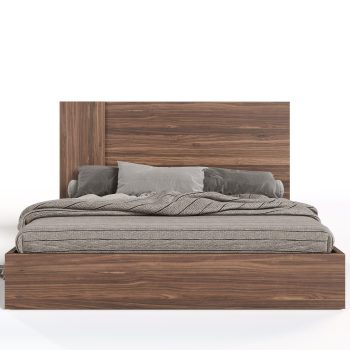Kasus - Italian Modern Walnut King Bed