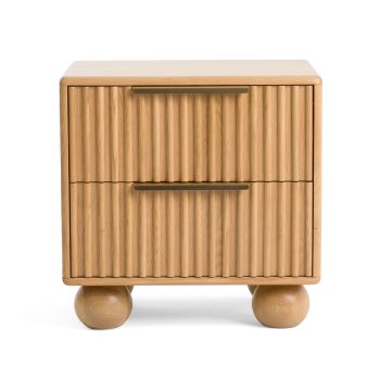 Lio Modern Natural Oak Nightstand