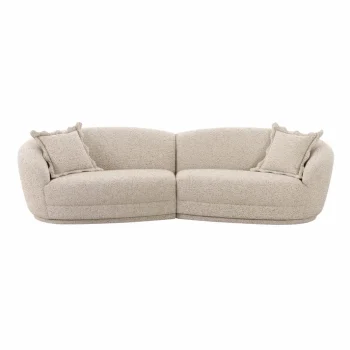 Marie 2-Piece Two-Tone Textured Performance Boucle Sectional