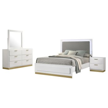 Cary 4-piece Queen Bedroom Set White