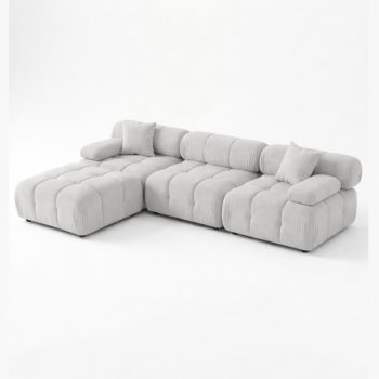 Many Modular Sectional LIGHT GREY Fabric