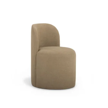 Elsa Round Back Performance Chenille Dining Chair
