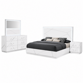 Dubai Bedroom Set King LED 4Pcs.