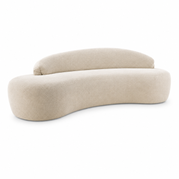 Caspian 101" Chenille Fabric Upholstered Sofa