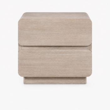 Ada 28" Solid Wood And Oak Veneer Nightstand