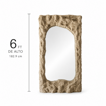Organic Sculptural Floor Mirror – 6FT
