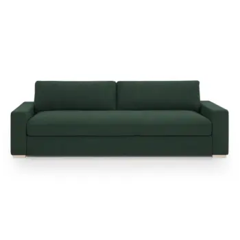Becky 96" Performance Chenille Sofa Green.